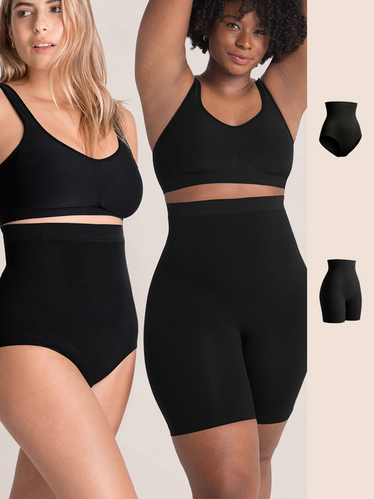 Bundle Shapermint Essentials - 1 High Waisted Shaper Panty + 1 High Waisted Shaper Shorts